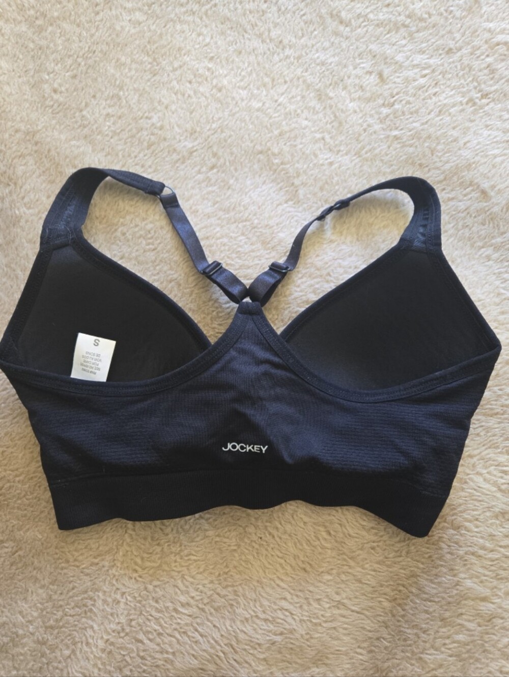 Jockey Black Sports Bra with Racerback S - Picture 3 of 6